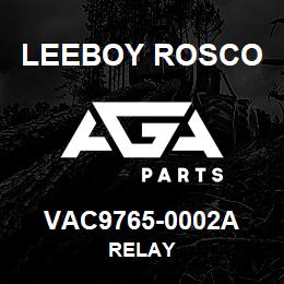 VAC9765-0002A Leeboy Rosco RELAY | AGA Parts