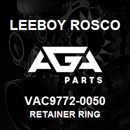 VAC9772-0050 Leeboy Rosco RETAINER RING | AGA Parts