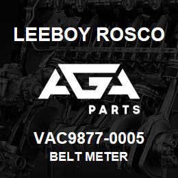 VAC9877-0005 Leeboy Rosco BELT METER | AGA Parts