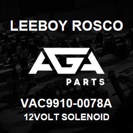 VAC9910-0078A Leeboy Rosco 12VOLT SOLENOID | AGA Parts