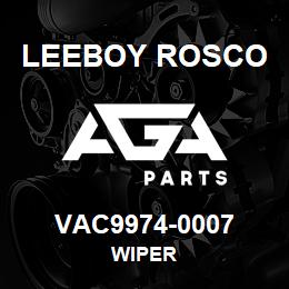 VAC9974-0007 Leeboy Rosco WIPER | AGA Parts