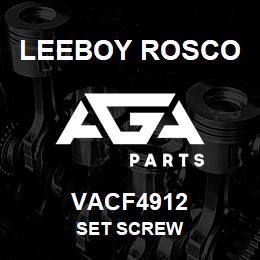 VACF4912 Leeboy Rosco SET SCREW | AGA Parts