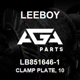 LB851646-1 Leeboy CLAMP PLATE, 10 | AGA Parts