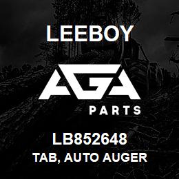 LB852648 Leeboy TAB, AUTO AUGER | AGA Parts