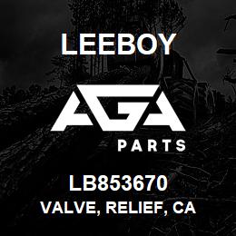 LB853670 Leeboy VALVE, RELIEF, CA | AGA Parts