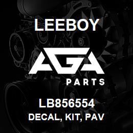 LB856554 Leeboy DECAL, KIT, PAV | AGA Parts