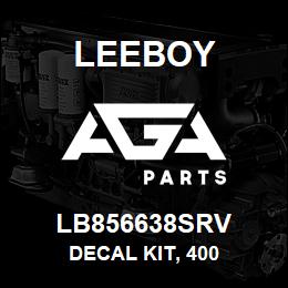 LB856638SRV Leeboy DECAL KIT, 400 | AGA Parts