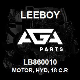 LB860010 Leeboy MOTOR, HYD, 18 C.R | AGA Parts