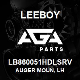 LB860051HDLSRV Leeboy AUGER MOUN, LH | AGA Parts