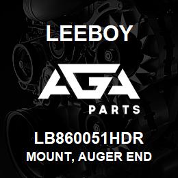 LB860051HDR Leeboy MOUNT, AUGER END | AGA Parts