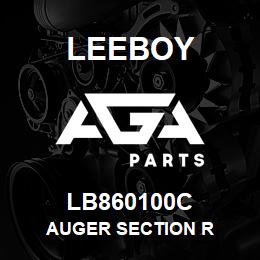 LB860100C Leeboy AUGER SECTION R | AGA Parts