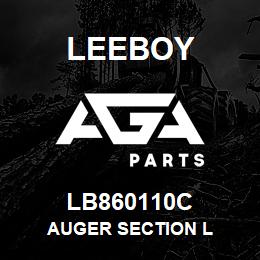 LB860110C Leeboy AUGER SECTION L | AGA Parts