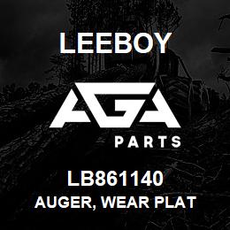 LB861140 Leeboy AUGER, WEAR PLAT | AGA Parts