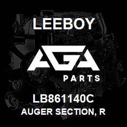 LB861140C Leeboy AUGER SECTION, R | AGA Parts