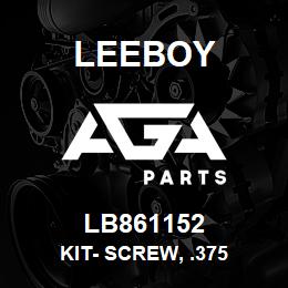 LB861152 Leeboy KIT- SCREW, .375 | AGA Parts