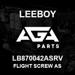 LB870042ASRV Leeboy FLIGHT SCREW AS | AGA Parts