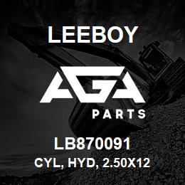 LB870091 Leeboy CYL, HYD, 2.50X12 | AGA Parts