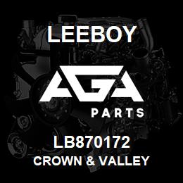 LB870172 Leeboy CROWN & VALLEY | AGA Parts