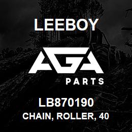 LB870190 Leeboy CHAIN, ROLLER, 40 | AGA Parts