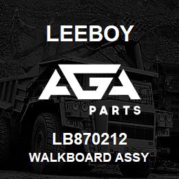 LB870212 Leeboy WALKBOARD ASSY | AGA Parts