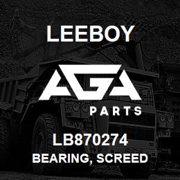 LB870274 Leeboy BEARING, SCREED | AGA Parts