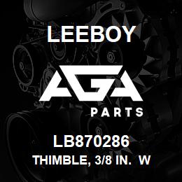 LB870286 Leeboy THIMBLE, 3/8 IN. W | AGA Parts