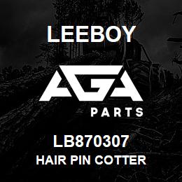 LB870307 Leeboy HAIR PIN COTTER | AGA Parts