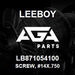 LB871054100 Leeboy SCREW, #14X.750 | AGA Parts