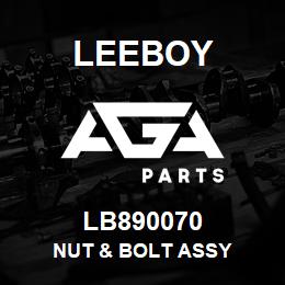 LB890070 Leeboy NUT & BOLT ASSY | AGA Parts