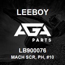 LB900076 Leeboy MACH SCR, PH, #10 | AGA Parts