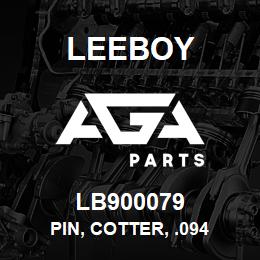 LB900079 Leeboy PIN, COTTER, .094 | AGA Parts