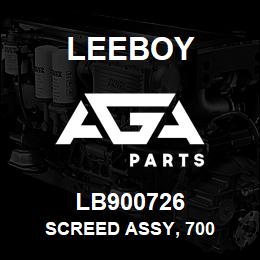 LB900726 Leeboy SCREED ASSY, 700 | AGA Parts