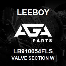 LB910054FLS Leeboy VALVE SECTION W | AGA Parts