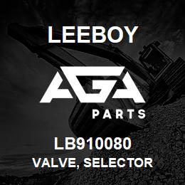 LB910080 Leeboy VALVE, SELECTOR | AGA Parts