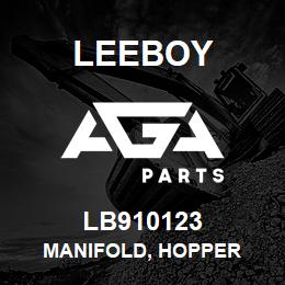 LB910123 Leeboy MANIFOLD, HOPPER | AGA Parts