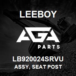 LB920024SRVU Leeboy ASSY, SEAT POST | AGA Parts