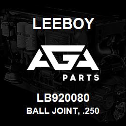 LB920080 Leeboy BALL JOINT, .250 | AGA Parts