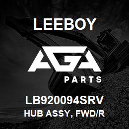 LB920094SRV Leeboy HUB ASSY, FWD/R | AGA Parts