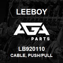 LB920110 Leeboy CABLE, PUSH/PULL | AGA Parts