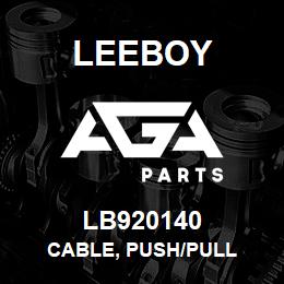 LB920140 Leeboy CABLE, PUSH/PULL | AGA Parts