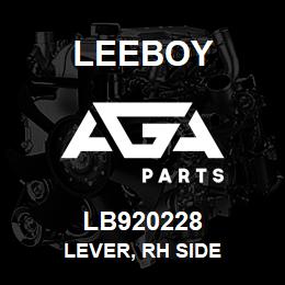 LB920228 Leeboy LEVER, RH SIDE | AGA Parts