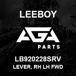 LB920228SRV Leeboy LEVER, RH LH FWD | AGA Parts