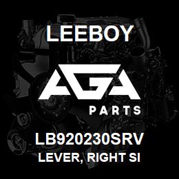 LB920230SRV Leeboy LEVER, RIGHT SI | AGA Parts