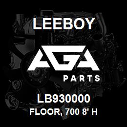 LB930000 Leeboy FLOOR, 700 8' H | AGA Parts