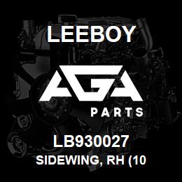 LB930027 Leeboy SIDEWING, RH (10 | AGA Parts