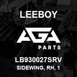 LB930027SRV Leeboy SIDEWING, RH, 1 | AGA Parts