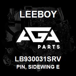 LB930031SRV Leeboy PIN, SIDEWING E | AGA Parts