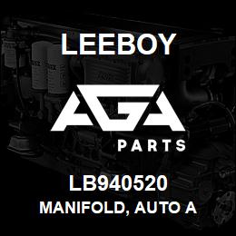 LB940520 Leeboy MANIFOLD, AUTO A | AGA Parts