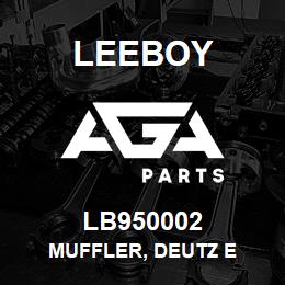 LB950002 Leeboy MUFFLER, DEUTZ E | AGA Parts