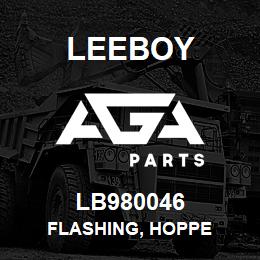 LB980046 Leeboy FLASHING, HOPPE | AGA Parts